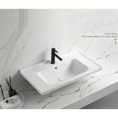Ceramic Cabinet Basin - Rectangle Series 900 Waterproof Rim Design